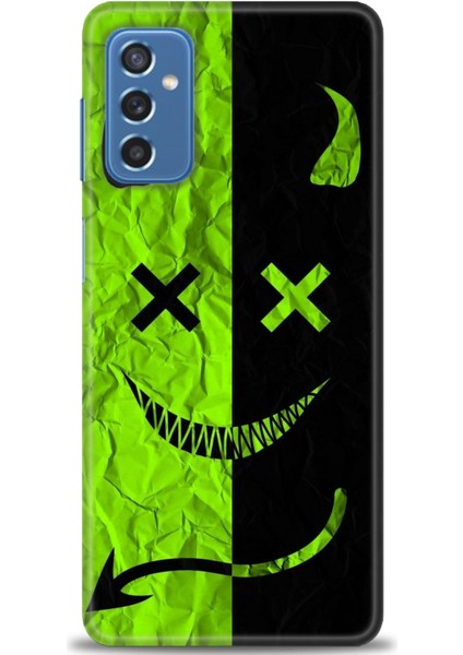 Samsung Galaxy M52 5g Hd Baskılı Kılıf + Seramik Tam Kaplayan Ekran Koruyucu 360