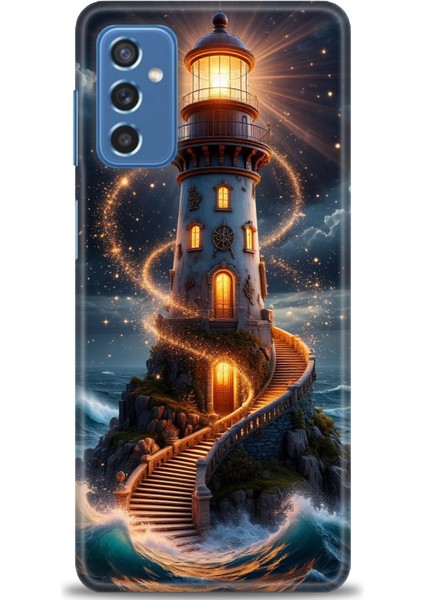 Samsung Galaxy M52 5g Hd Baskılı Kılıf + Seramik Tam Kaplayan Ekran Koruyucu 232