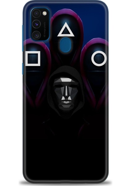 Samsung Galaxy M21 Hd Baskılı Kılıf + Seramik Tam Kaplayan Ekran Koruyucu 283
