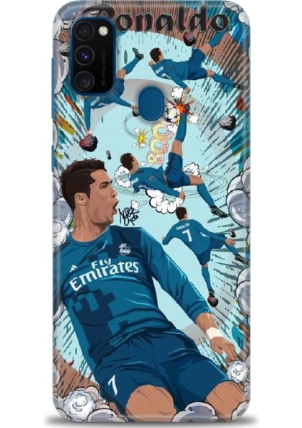 Samsung Galaxy M21 Hd Baskılı Kılıf + Seramik Tam Kaplayan Ekran Koruyucu 1