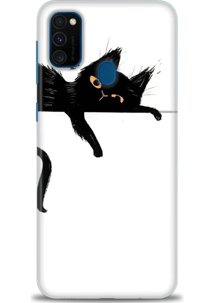 Samsung Galaxy M21 Hd Baskılı Kılıf + Seramik Tam Kaplayan Ekran Koruyucu 63