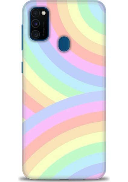 Samsung Galaxy M21 Hd Baskılı Kılıf + Seramik Tam Kaplayan Ekran Koruyucu 425