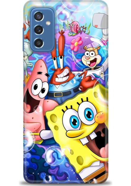 Samsung Galaxy M52 5g Hd Baskılı Kılıf + Seramik Tam Kaplayan Ekran Koruyucu 455