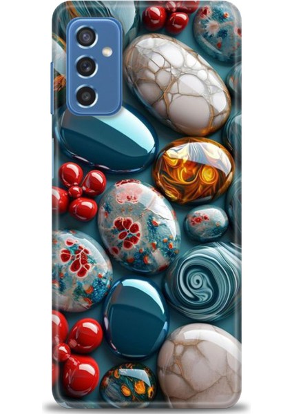 Samsung Galaxy M52 5g Hd Baskılı Kılıf + Seramik Tam Kaplayan Ekran Koruyucu 349