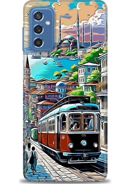 Samsung Galaxy M52 5g Hd Baskılı Kılıf + Seramik Tam Kaplayan Ekran Koruyucu 225