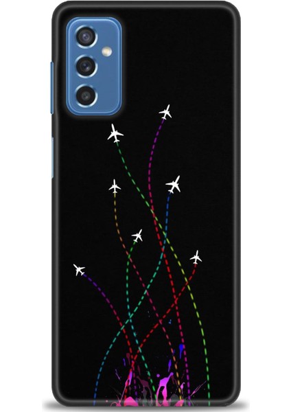 Samsung Galaxy M52 5g Hd Baskılı Kılıf + Seramik Tam Kaplayan Ekran Koruyucu 388