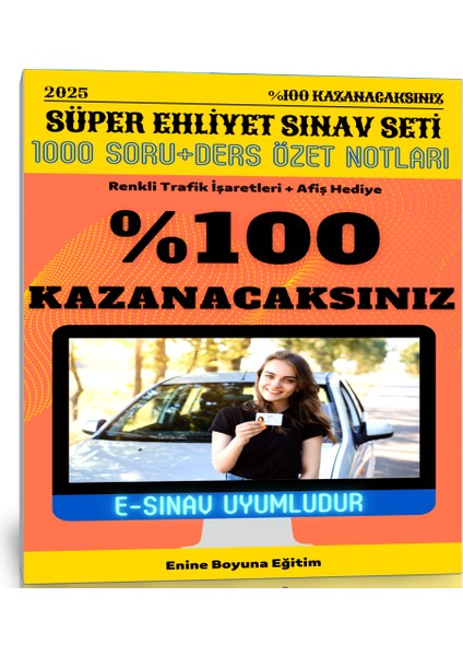Enine Boyuna Eğitim Süper Ehliyet Sınav Seti