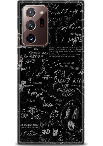 Samsung Galaxy Note 20 Hd Baskılı Kılıf + Seramik Tam Kaplayan Ekran Koruyucu 202