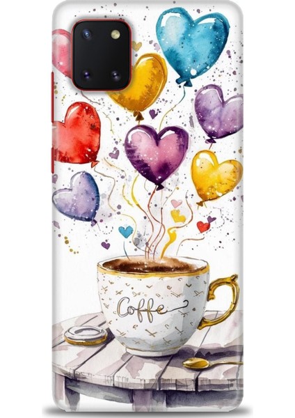 Samsung Galaxy Note 10 Lite Hd Baskılı Kılıf + Seramik Tam Kaplayan Ekran Koruyucu 411