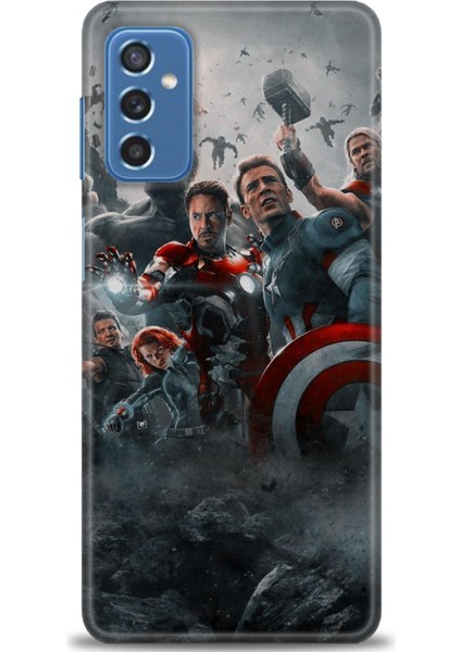 Samsung Galaxy M52 5g Hd Baskılı Kılıf + Seramik Tam Kaplayan Ekran Koruyucu 98