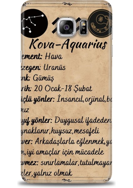 Samsung Galaxy Note 5 Hd Baskılı Kılıf + Seramik Tam Kaplayan Ekran Koruyucu 476