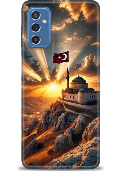Samsung Galaxy M52 5g Hd Baskılı Kılıf + Seramik Tam Kaplayan Ekran Koruyucu 229