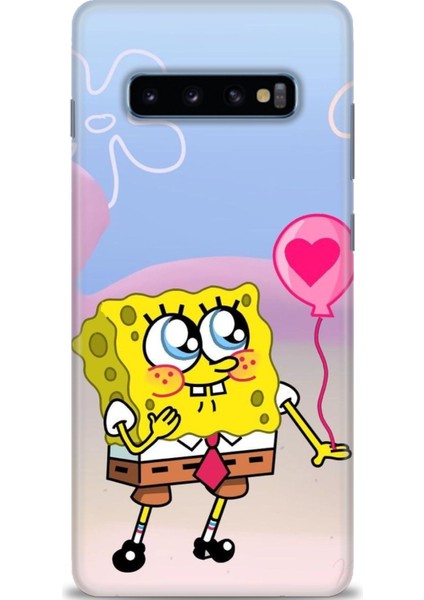Samsung Galaxy S10 Plus Hd Baskılı Kılıf + Seramik Tam Kaplayan Ekran Koruyucu 456