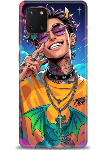 Samsung Galaxy Note 10 Lite Hd Baskılı Kılıf + Seramik Tam Kaplayan Ekran Koruyucu 259