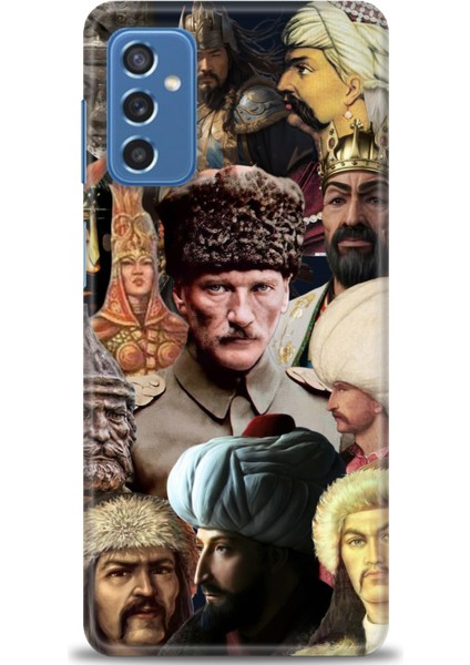 Samsung Galaxy M52 5g Hd Baskılı Kılıf + Seramik Tam Kaplayan Ekran Koruyucu 466