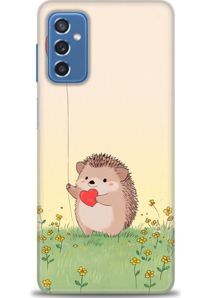 Samsung Galaxy M52 5g Hd Baskılı Kılıf + Seramik Tam Kaplayan Ekran Koruyucu 305