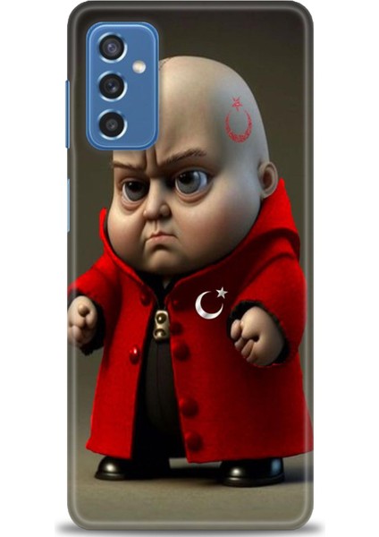 Samsung Galaxy M52 5g Hd Baskılı Kılıf + Seramik Tam Kaplayan Ekran Koruyucu 245