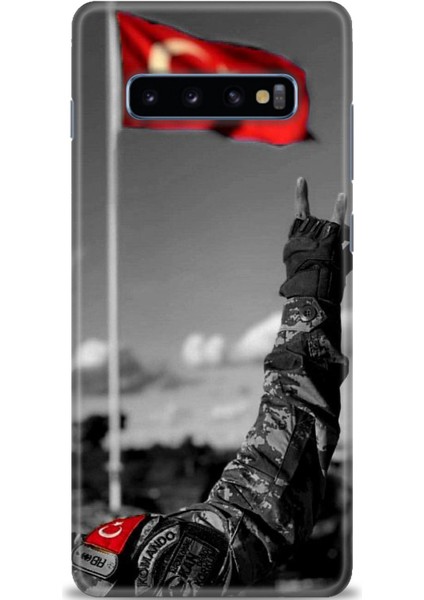 Samsung Galaxy S10 Plus Hd Baskılı Kılıf + Seramik Tam Kaplayan Ekran Koruyucu 35