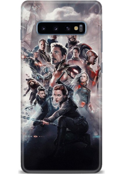 Samsung Galaxy S10 Plus Hd Baskılı Kılıf + Seramik Tam Kaplayan Ekran Koruyucu 99