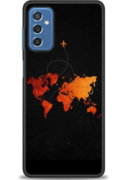 Samsung Galaxy M52 5g Hd Baskılı Kılıf + Seramik Tam Kaplayan Ekran Koruyucu 384