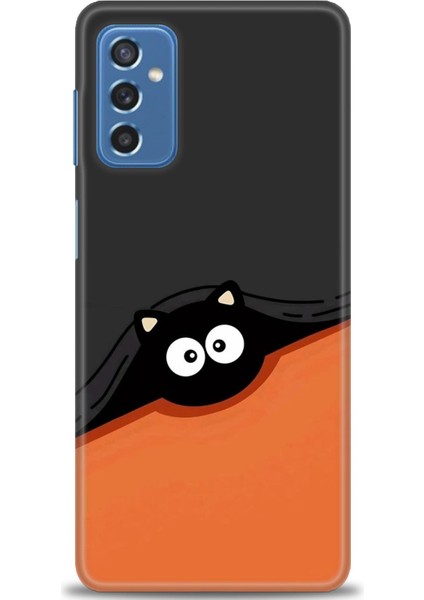 Samsung Galaxy M52 5g Hd Baskılı Kılıf + Seramik Tam Kaplayan Ekran Koruyucu 80