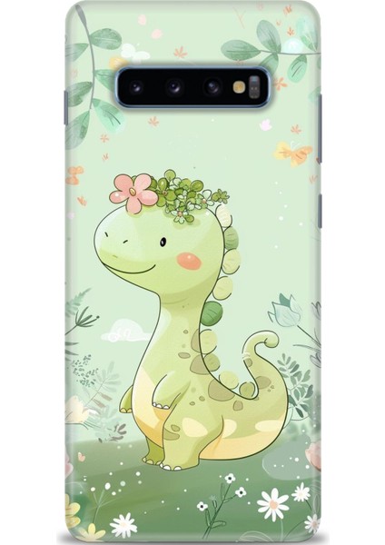Samsung Galaxy S10 Plus Hd Baskılı Kılıf + Seramik Tam Kaplayan Ekran Koruyucu 302