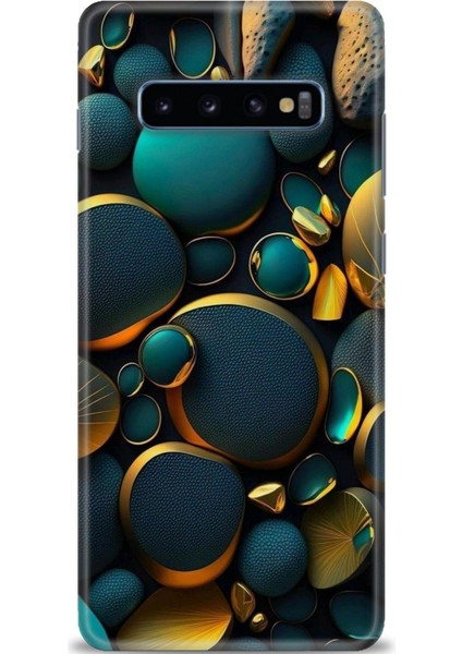 Samsung Galaxy S10 Plus Hd Baskılı Kılıf + Seramik Tam Kaplayan Ekran Koruyucu 345