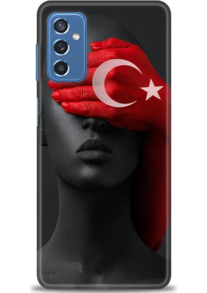 Samsung Galaxy M52 5g Hd Baskılı Kılıf + Seramik Tam Kaplayan Ekran Koruyucu 246