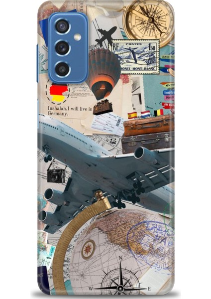 Samsung Galaxy M52 5g Hd Baskılı Kılıf + Seramik Tam Kaplayan Ekran Koruyucu 261
