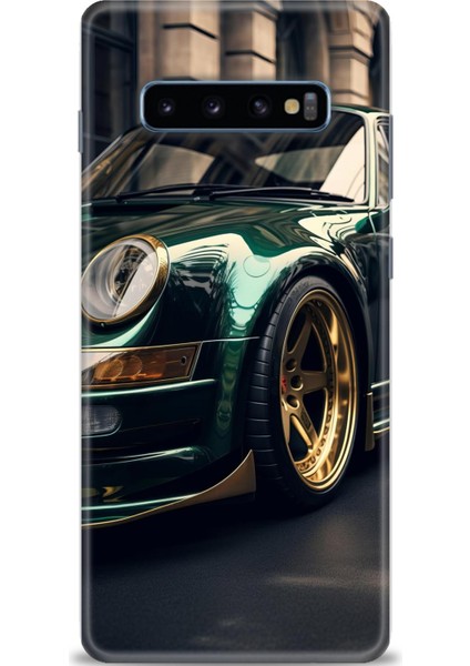 Samsung Galaxy S10 Plus Hd Baskılı Kılıf + Seramik Tam Kaplayan Ekran Koruyucu 486