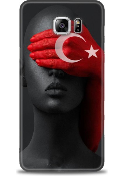 Samsung Galaxy Note 5 Hd Baskılı Kılıf + Seramik Tam Kaplayan Ekran Koruyucu 246