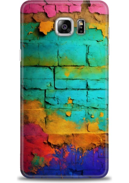 Samsung Galaxy Note 5 Hd Baskılı Kılıf + Seramik Tam Kaplayan Ekran Koruyucu 437
