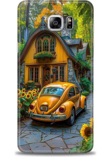 Samsung Galaxy Note 5 Hd Baskılı Kılıf + Seramik Tam Kaplayan Ekran Koruyucu 110