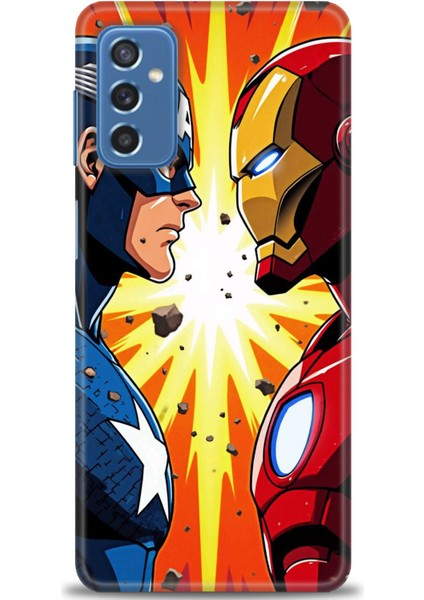 Samsung Galaxy M52 5g Hd Baskılı Kılıf + Seramik Tam Kaplayan Ekran Koruyucu 93