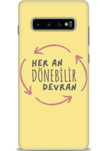 Samsung Galaxy S10 Plus Hd Baskılı Kılıf + Seramik Tam Kaplayan Ekran Koruyucu 167