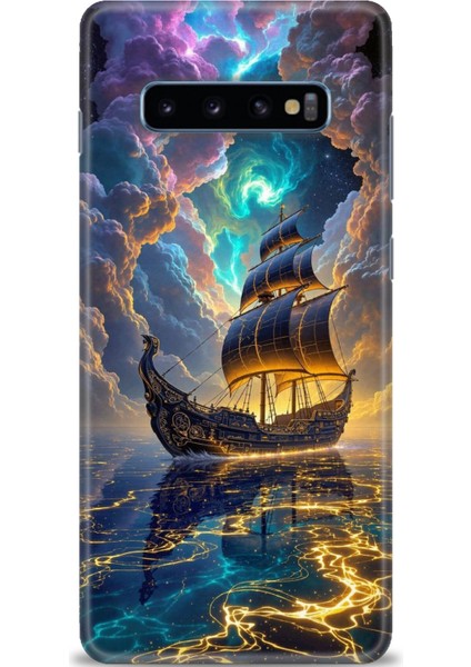 Samsung Galaxy S10 Plus Hd Baskılı Kılıf + Seramik Tam Kaplayan Ekran Koruyucu 233