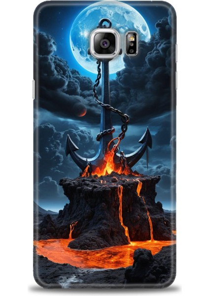 Samsung Galaxy Note 5 Hd Baskılı Kılıf + Seramik Tam Kaplayan Ekran Koruyucu 240