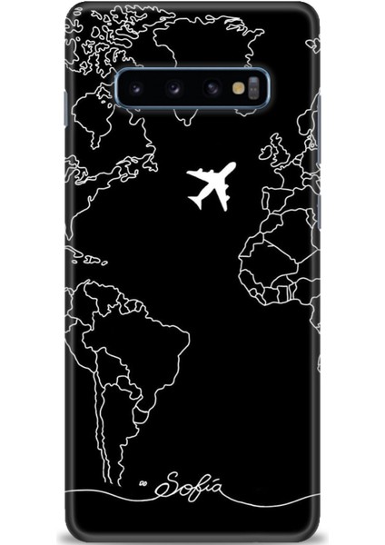 Samsung Galaxy S10 Plus Hd Baskılı Kılıf + Seramik Tam Kaplayan Ekran Koruyucu 382