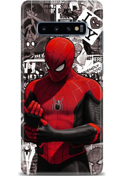 Samsung Galaxy S10 Plus Hd Baskılı Kılıf + Seramik Tam Kaplayan Ekran Koruyucu 95