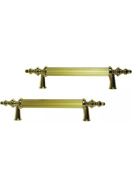 Kulp Silindir Çizgili Plastik Model 14 cm (2 Adet) Gold fiyatları
