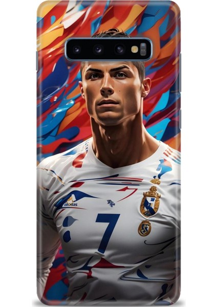 Samsung Galaxy S10 Plus Hd Baskılı Kılıf + Seramik Tam Kaplayan Ekran Koruyucu 6