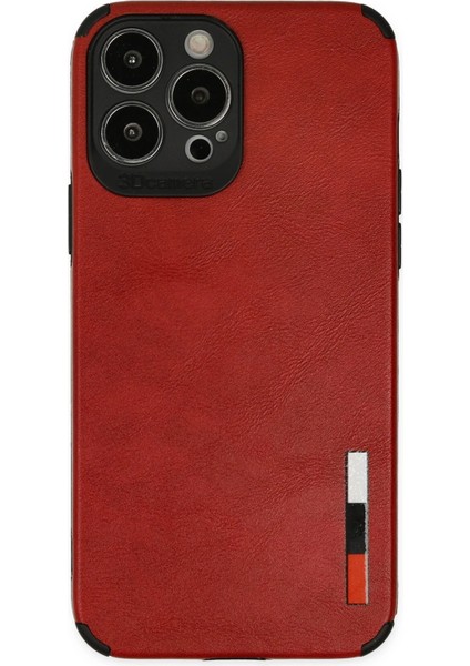 Apple iPhone 13 Pro Kılıf Loop Deri Silikon - Kırmızı Zrnet