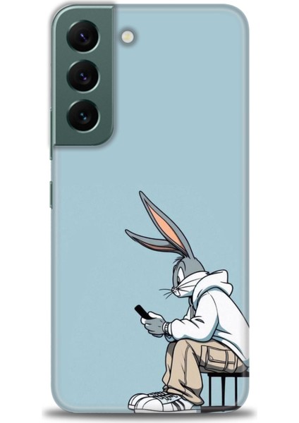 Samsung Galaxy S22 Hd Baskılı Kılıf + Seramik Tam Kaplayan Ekran Koruyucu 410