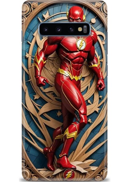 Samsung Galaxy S10 Plus Hd Baskılı Kılıf + Seramik Tam Kaplayan Ekran Koruyucu 92