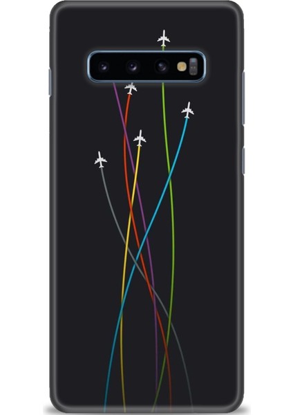 Samsung Galaxy S10 Plus Hd Baskılı Kılıf + Seramik Tam Kaplayan Ekran Koruyucu 385