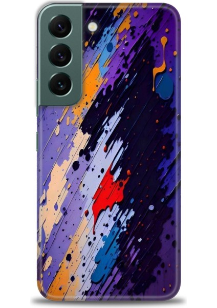 Samsung Galaxy S22 Hd Baskılı Kılıf + Seramik Tam Kaplayan Ekran Koruyucu 436