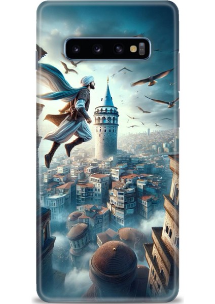 Samsung Galaxy S10 Plus Hd Baskılı Kılıf + Seramik Tam Kaplayan Ekran Koruyucu 224