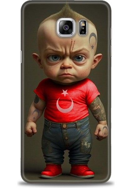 Samsung Galaxy Note 5 Hd Baskılı Kılıf + Seramik Tam Kaplayan Ekran Koruyucu 244