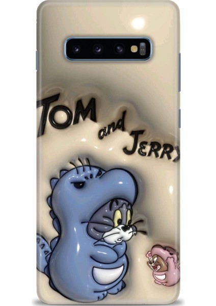 Samsung Galaxy S10 Plus Hd Baskılı Kılıf + Seramik Tam Kaplayan Ekran Koruyucu 117