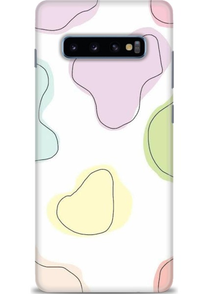 Samsung Galaxy S10 Plus Hd Baskılı Kılıf + Seramik Tam Kaplayan Ekran Koruyucu 174